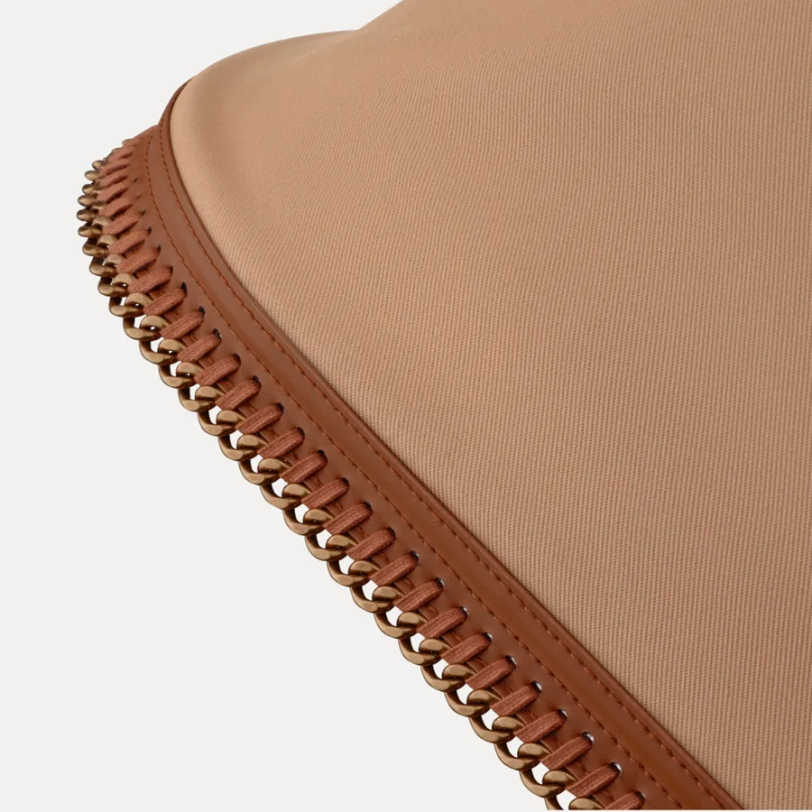 Diamond-cut chain on the sun canopy of the Bugaboo x Stella McCartney edition