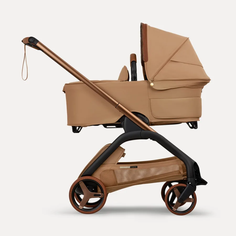 Bugaboo x Stella McCartney Dragonfly Plus with carrycot in Tobacco Brown