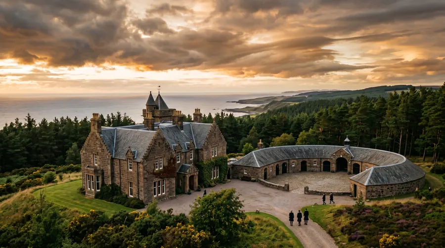 Impression of the setting of Gordonstoun