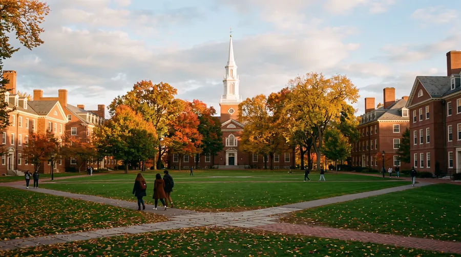 Impression of the setting of Phillips Exeter Academy