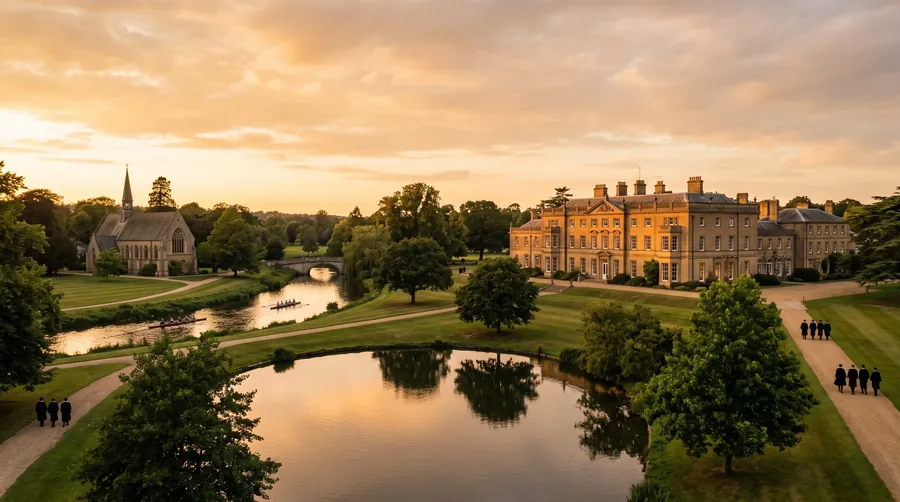 Impression of the setting of Radley College