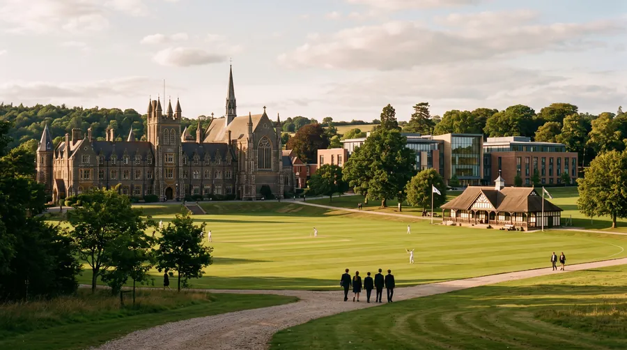 Impression of the setting of Tonbridge School